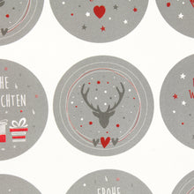 Lade das Bild in den Galerie-Viewer, Weihnachtsaufkleber Set 48 Stk Silber