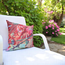 Lade das Bild in den Galerie-Viewer, Outdoorkissen Floral bunt 45 x 45 cm Dekokissen Outdoor Kissen Außenbereich Balkon Terrasse Garten Gartenkissen