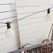 Lade das Bild in den Galerie-Viewer, LED Lichterkette Rattan Boho Gartenbeleuchtung Dekolicht Garten Beleuchtung
