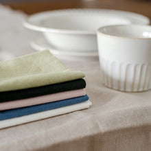 Lade das Bild in den Galerie-Viewer, 2er Set Geschirrtücher Altrosa Baumwolle unifarben modern Küchentuch Abtrockentuch