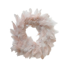 Lade das Bild in den Galerie-Viewer, Federkranz Beige Rosé 18 cm Dekokranz Osterdeko Deko Ostern Kranz