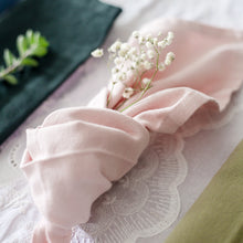 Lade das Bild in den Galerie-Viewer, 2er Stoffservietten Baumwolle Rosa 40x40 cm Dekoservietten Servietten mehrweg rosa