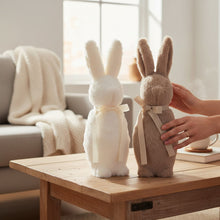 Lade das Bild in den Galerie-Viewer, Deko Osterhase mit Schleife Weiß 41 cm Dekohase Osterdeko Deko Ostern