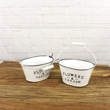 Lade das Bild in den Galerie-Viewer, Pflanztopf Zink Flowers & Garden Weiß vers. Größen