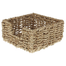 Lade das Bild in den Galerie-Viewer, 2er Set Serviettenkorb Naturfasern braun Serviettenhalter modern Serviettenaufbewahrung