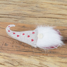 Lade das Bild in den Galerie-Viewer, 3er Set Dekostecker Wichtel Rot Weiß 50 cm