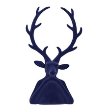Lade das Bild in den Galerie-Viewer, Dekobüste Hirsch 30 cm modern Kunststoff beflockt Dekohirsch Büste Dekofigur
