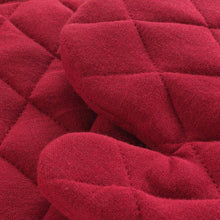 Lade das Bild in den Galerie-Viewer, Backofenhandschuh und Topflappen Set Salbei oder Rot modern Backhandschuh Topfhandschuh Baumwolle