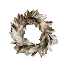 Lade das Bild in den Galerie-Viewer, Federkranz Braun Taupe vers. Größen Dekokranz Osterkranz Kranz Deko Ostern