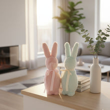 Lade das Bild in den Galerie-Viewer, Deko Osterhase mit Schleife Mint 41 cm Dekohase Osterdeko Deko Ostern