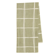 Lade das Bild in den Galerie-Viewer, 2er Set Geschirrtuch Baumwolle Slub Grün oder Honig