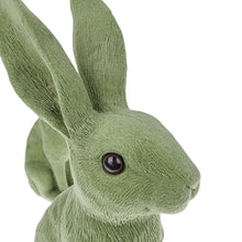 Lade das Bild in den Galerie-Viewer, 2er Set Dekohasen Grün 26,5 cm Polyresin modern Hase Osterhase Osterdekoration Deko Ostern