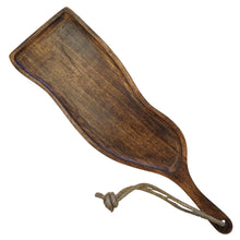 Lade das Bild in den Galerie-Viewer, Dekotablett Holz 54 cm Braun modern Tablett Mangoholz