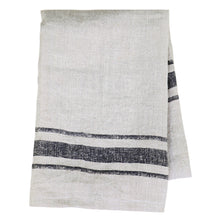 Lade das Bild in den Galerie-Viewer, 2er Set Geschirrtuch Leinen Beige Schwarz