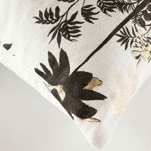 Lade das Bild in den Galerie-Viewer, Dekokissen Palmen Beige Schwarz Gold