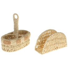 Lade das Bild in den Galerie-Viewer, Tischset Menagenkorb und Serviettenhalter Tischdeko Servietten Halter Menagere modern