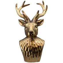 Lade das Bild in den Galerie-Viewer, Rentier Büste Gold 33 cm