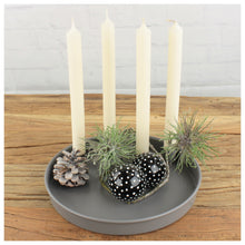 Lade das Bild in den Galerie-Viewer, Kerzenteller Grau