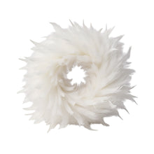 Lade das Bild in den Galerie-Viewer, Federkranz Weiß 30 cm Dekokranz Kranz Deko Weihnachten