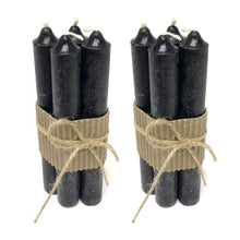 Lade das Bild in den Galerie-Viewer, 8er Set Tischkerze Schwarz