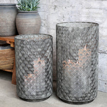 Lade das Bild in den Galerie-Viewer, Laterne Metall Grau