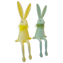 Lade das Bild in den Galerie-Viewer, Kantenhocker Osterhase Grün 37 cm Dekohase Osterdeko Deko Ostern