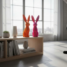 Lade das Bild in den Galerie-Viewer, Deko Osterhase sitzend Orange 30 cm Dekohase Osterdeko Deko Ostern