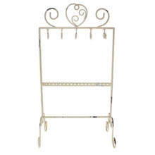 Lade das Bild in den Galerie-Viewer, Schmuckständer Altweiß Shabby Chic Schmuckhalter Schmuckorganizer Weiß Landhaus