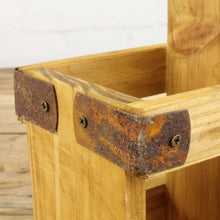 Lade das Bild in den Galerie-Viewer, Menagenkorb Holz Braun Holzmenage Menagere Tischdeko Salz-& Pfefferhalter Tischmenagere