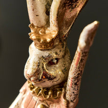 Lade das Bild in den Galerie-Viewer, Hasenfigur Tänzerin Dekohase Vintage Osterdeko Nostalgisch Deko Ostern