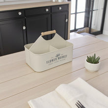 Lade das Bild in den Galerie-Viewer, Pflanzkasten Dekokorb Metall Anthrazit Creme Beige od. Mint 30 cm Tragekorb