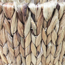 Lade das Bild in den Galerie-Viewer, 3er Set Aufbewahrungskorb Naturfasern Braun Übertopf modern Korbset Dekokorb