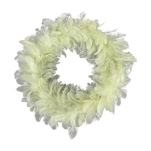 Lade das Bild in den Galerie-Viewer, Federkranz Lindgrün 35 cm Dekokranz Kranz Tischdeko Ostern Osterdekoration