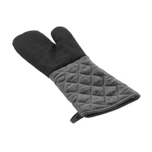 Lade das Bild in den Galerie-Viewer, Backhandschuh Schwarz Grau Neopren Baumwolle