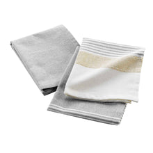 Lade das Bild in den Galerie-Viewer, Geschirrtuch 2er Set Beige Grau moder Abtrockentuch Küchentuch