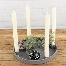 Lade das Bild in den Galerie-Viewer, Kerzenteller Grau