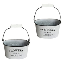 Lade das Bild in den Galerie-Viewer, Pflanztopf Zink Flowers & Garden Weiß vers. Größen