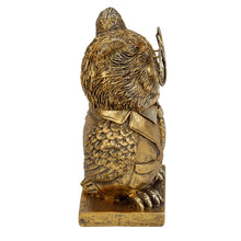 Lade das Bild in den Galerie-Viewer, Dekofigur Eule 15 cm Gold Modern Dekoeule Eulenfigur Uhu Deko
