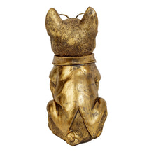 Lade das Bild in den Galerie-Viewer, Dekofigur Mops 21 cm Gold Modern Dekomops Mopsfigur Hundefigur Hund Deko