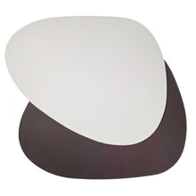 Lade das Bild in den Galerie-Viewer, 4er Set Tischset Braun Creme wendbar PVC Platzmatte Tischunterlage Dekomatte 45 x 36 cm modern