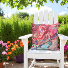 Lade das Bild in den Galerie-Viewer, Outdoorkissen Floral bunt 45 x 45 cm Dekokissen Outdoor Kissen Außenbereich Balkon Terrasse Garten Gartenkissen