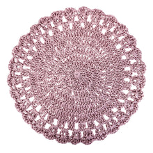 Lade das Bild in den Galerie-Viewer, 2er Set Platzset Altrosa Raffia 38 cm Tischset Tischuntersetzer Tischwäsche Tischdeko