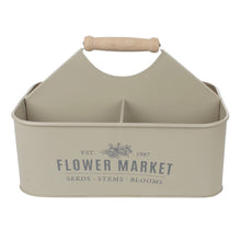 Lade das Bild in den Galerie-Viewer, Pflanzkasten Dekokorb Metall Anthrazit Creme Beige od. Mint 30 cm Tragekorb