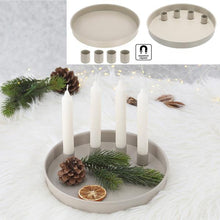 Lade das Bild in den Galerie-Viewer, Kerzenteller Taupe