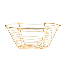Lade das Bild in den Galerie-Viewer, Dekokorb Metall Gold
