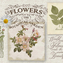 Lade das Bild in den Galerie-Viewer, 4er Set Platzset eckig vintage Blumen