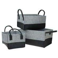 Lade das Bild in den Galerie-Viewer, Filzkorb rechteckig modern verschiede Größen oder im Set