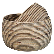 Lade das Bild in den Galerie-Viewer, 2er Set Körbe Wasserhyazinthe