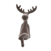 Lade das Bild in den Galerie-Viewer, Kantenhocker Rentier Fuchsia, Grau, Orange oder Pink 20 cm modern Dekorentier Weihnachtsdekoration Dekoration Weihnachten