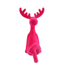 Lade das Bild in den Galerie-Viewer, Kantenhocker Rentier Fuchsia, Grau, Orange oder Pink 20 cm modern Dekorentier Weihnachtsdekoration Dekoration Weihnachten